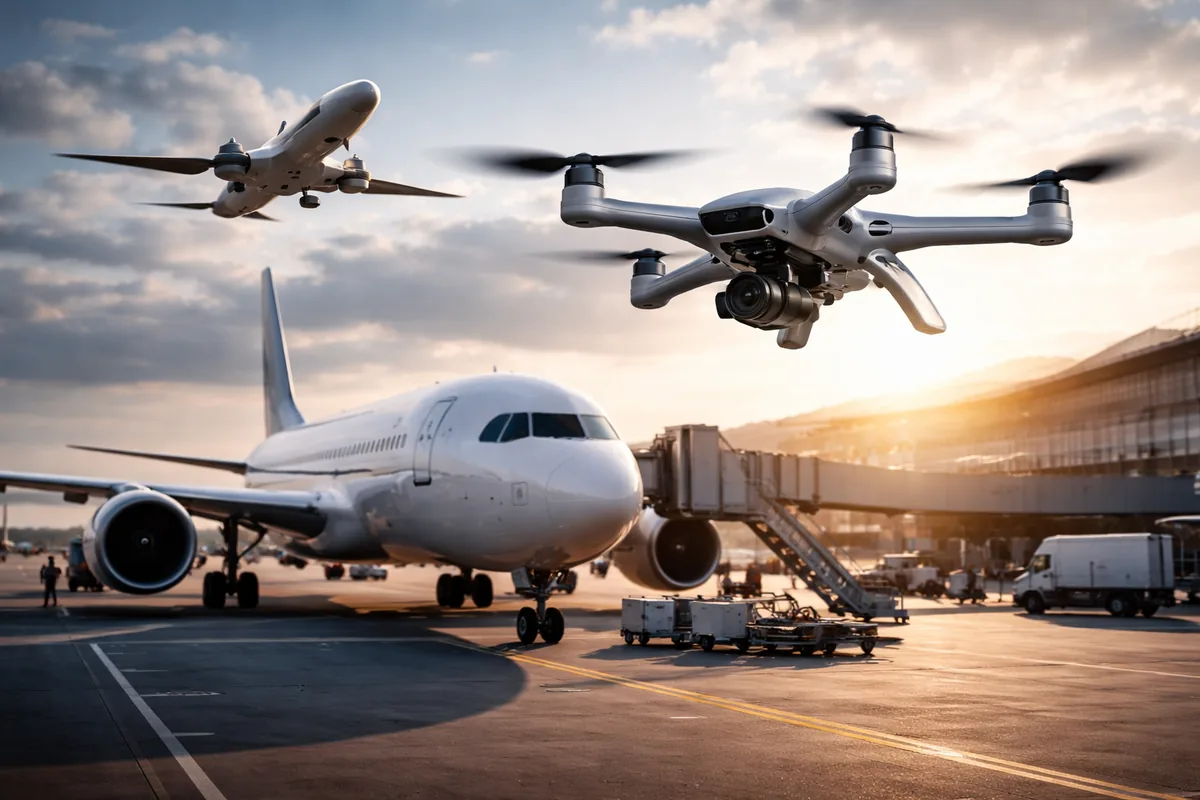 Comment les innovations dans le transport aérien influencent-elles l'aviation civile et l'utilisation des drones ?