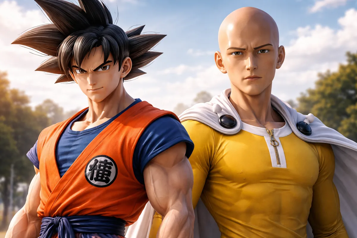 Comment Goku et Saitama se comparent-ils en tant que personnages d'anime ?